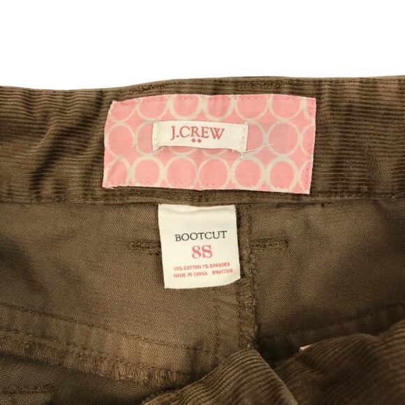 J.CREW Factory Corduroy Bootcut Pants Women 8S Brown VTG Straight Retro Gorpcore - Picture 8 of 12